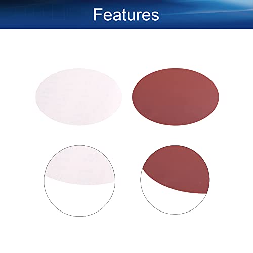 Auniwaig 12-Inch PSA Sanding Disc 800 Grit Aluminum Oxide Self Stick Adhesive Round Shape Sanding Paper NO-Hole for Self Stick Aluminum Oxide Round Sandpaper with Sticky Back 2PCS - size: 800 Grit