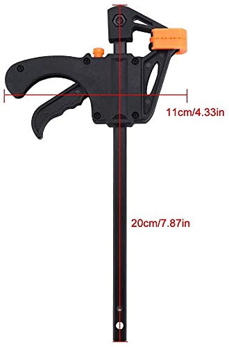 4 Pcs F Clamp Clip Bar Grip Quick Ratchet Release Squeeze Clamps Tools for Woodworking Set