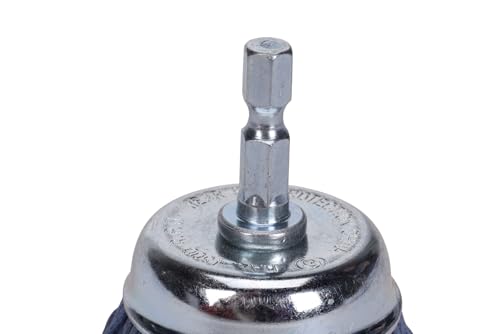 Century Drill & Tool 77223 Nylon Abrasive Cup Brush, 2", Fine - size: 2" Fine