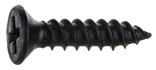 Hard-To-Find Fastener Phillips Flat Twinfast Wood Screws, Black Phosphate, Durable & Secure Indoor Wood Screws for Cabinets, Home Improvement, DIY, Construction, Interior Renovations, #4 x 1/2" - size: #4 x 1/2"