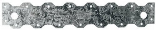 Strap Tie, 20 Gauge, Zinc, 2-1/16 x 12-13/16-In.