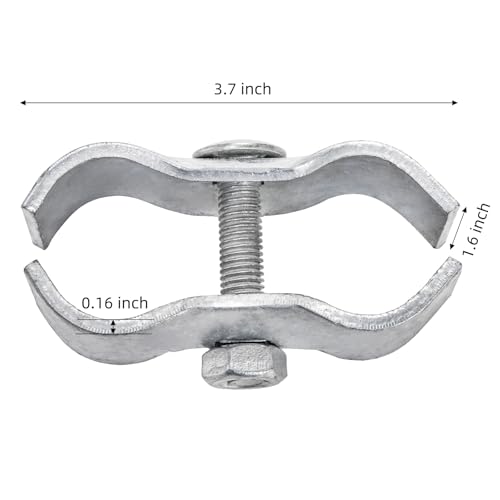 WRINGKIT 10 Pack Dog Kennel Clamps, 1-3/8" Chain Link Fence Panel Clamps