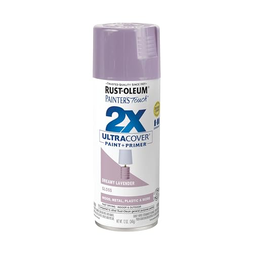 Rust-Oleum Painter's Touch 2X Spray Paint, Gloss Dreamy Lavendar - color: Gloss Dreamy Lavendar, size: 12 Ounce (Pack of 1)