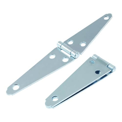 Hordion 2Pcs Strap Hinge Shed Door Hinges, 4 Inch Heavy Duty Gate Hinges - size: 4 Inch, 2Pcs