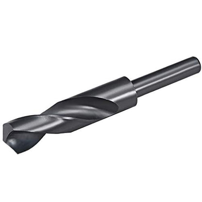 22mm(55/64-Inch) Reduced Shank Drill Bit, 1/2” Shank High Speed Steel Twist Drill Bit HSS-9341 for Aluminum Plate Copper Wood Stainless Steel - size: 22mm