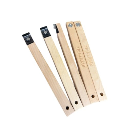 10" Lambskin Applicator (3 Pack) + Floor Scrapers (5 Pack) - Total 8pc Set