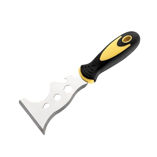 Stainless Steel 13-in-1 Paint Scraper Tool, Professional Multi Paint Tool - color: Sliver