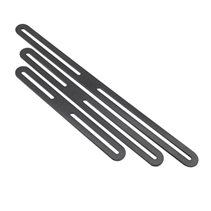 4 PCS Flat Straight Brace Brackets Mending Plates Repair Fixing Bracket with Slot, ULIFESTAR Heavy Duty Thicken SUS Corner Brace for Wood,Metal Bracket for Furniture Shelf Bed Table-8.27x0.94x0.12'' - size: Black 8.27 x 0.94 x 0.12 inches