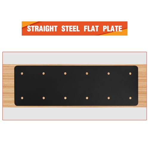 Straight Steel Plate 2PCS,15.7"x5" Mending Plate for Repair Framing - style: I Shape (15.7)