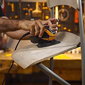60 Pcs 320 Grit Mouse Detail Sander Sandpaper, Aluminum Oxide Mouse Sander Pads 5 Hole Palm Sander Pads Sanding Sheets for 140mm Mouse Sander - size: 320 Grit