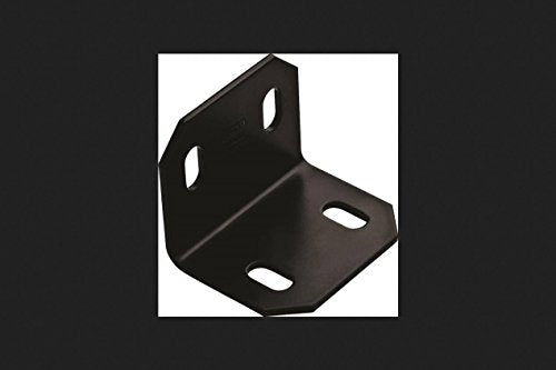 Corner Brace, Black Steel, 3-In.