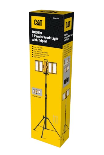 CAT 10000 Lumen 4-Panel LED Work Light with Tripod Stand - 980886CWT