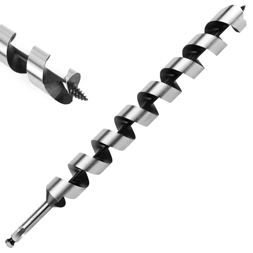 1-1/2 Inch x 17 Inch Auger Drill Bit for Wood,1-1/2 Inch Hex Shank - size: 1-1/2" x 17"