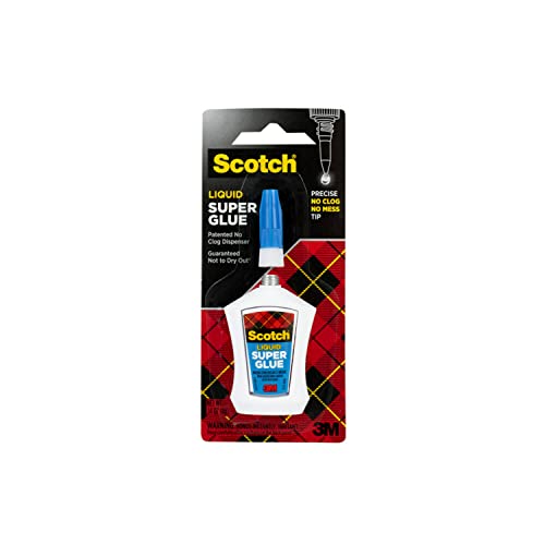 Scotch Super Glue Liquid in Precision Applicator, 0.14 oz (AD124) - size: 1-Pack