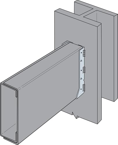 Simpson Strong-Tie HUC26-3 HUC Galvanized Face-Mount Concealed-Flange Joist Hanger for Triple 2x6