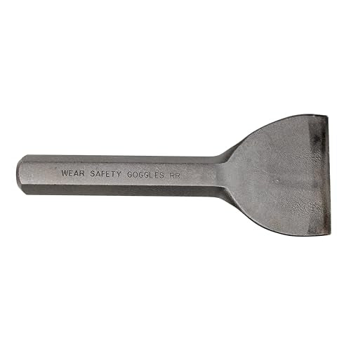 Mayhew Select 35002 3-by-7-Inch Carded Mason Chisel No Handguard ,Black - size: 3 inch