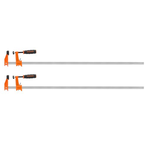 Jorgensen 36" Medium-Duty Steel Bar Clamp Set, 600 lbs Load Limit, 2-Pack - size: 36 Inch Medium Duty