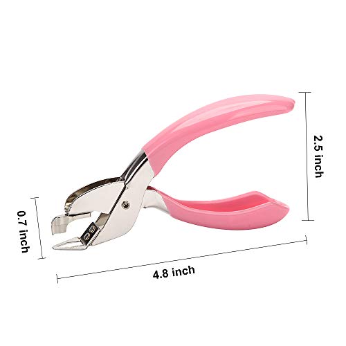 Staple Remover Tool for Office Heavy Hand Staple Pin Pull Easy to Remove(Pink) - color: Pink