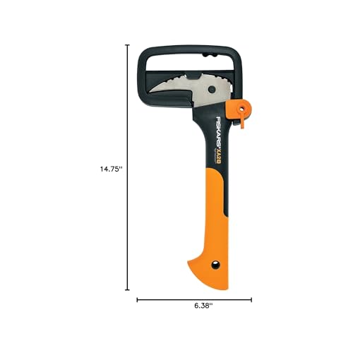 Fiskars 12" Hookaroon, Pickaroon Tool to Lift, Rotate & Stack Firewood Logs - style: Hookaroon (12 In)