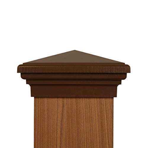Atlanta Post Caps 6x6 Brown Pyramid Post Cap - color: Brown, size: 6x6 standard (5.5")
