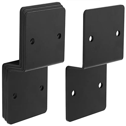 4 PCS Pergola Brackets, Black Z Deck Joist Tie, 6 Gauge Heavy Duty