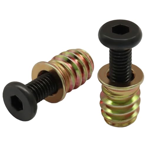Threaded Inserts for Wood Furniture, M6, 32 Sets - size: M6