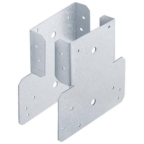 4 Pcs 6x6 T Shaped Post to Beam Connector, Pergola Cap Bracket for Wood - size: 6x6