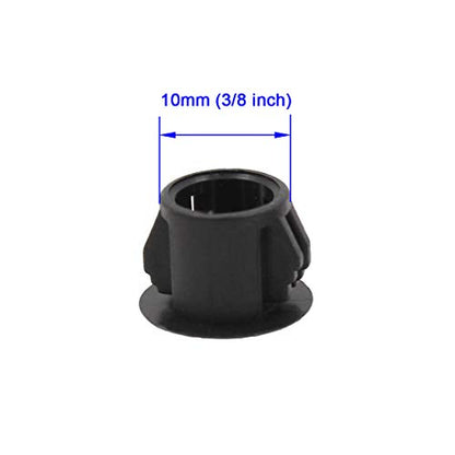 Zorfeter Black Hole Plugs 10mm (3/8 inch), 30 Pcs - color: Black, size: 10mm (3/8 inch)