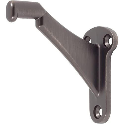 Stone Harbor Hardware Heavy-Duty Handrail Bracket, Antique Nickel - color: Antique Nickel