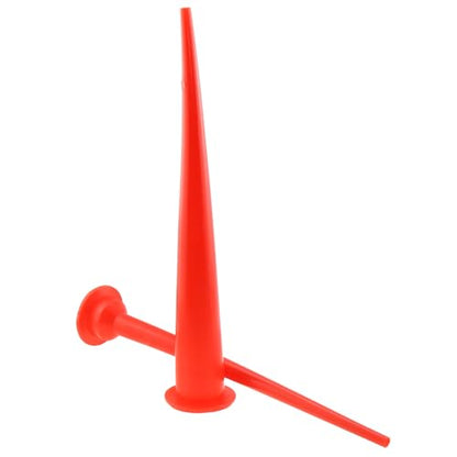 2PCS Plastic Caulking Gun Extension Plug Nozzle Tip Tool Red Structural Adhesive Nozzle Tip Nozzle 30cm Thick Nozzle and 30cm Thin Long Nozzle Each 1PC