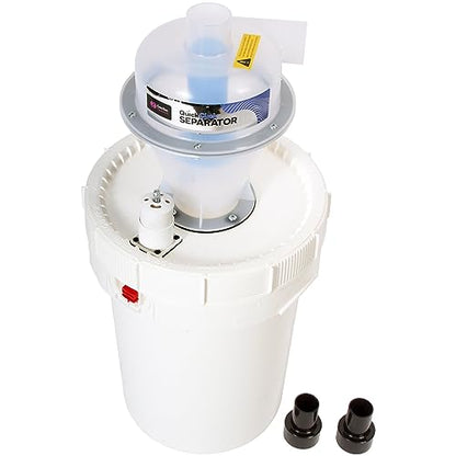 Assembled Quick Click Dust Separator with 12 Gallon Locking Collection Bin and Air Relief - style: w/ 12 Gallon Bin