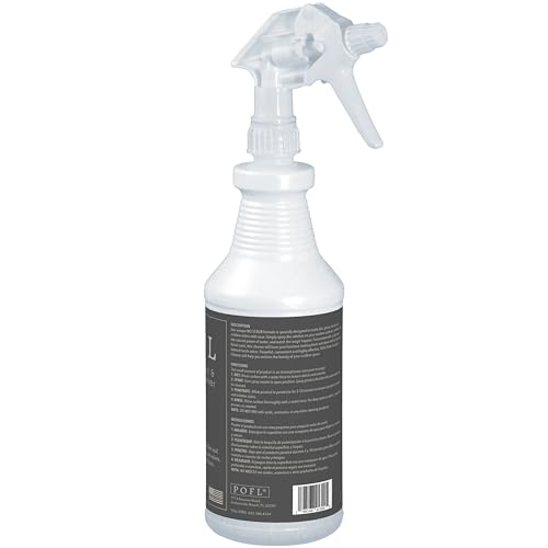 POFL Outdoor Fabric & Furniture Cleaner – Mold & Mildew Stain Remover for Patio Cushions, Sling Seating, Mesh, Canvas Awnings, Vinyl Fencing & Outdoor Surfaces – 25.36 fl oz