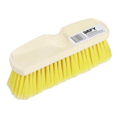 Wash Brush, Poly Block, Yellow, 10 in.