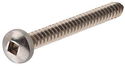 Hillman 70913 10 X 1-Inch Stainless Steel Pan Head Square Drive Sheet Metal Screw, 100-Pack