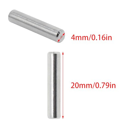 24Pcs 4mm x 20mm / 5/32 Inch x 0.79 Inch Shelf Pegs, Shelf Pins - size: M4 x 20mm