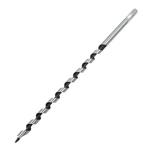 3/8 x 12 Inch Carbon Steel Long Wood Auger Drill Bit - size: 3/8" Diameter