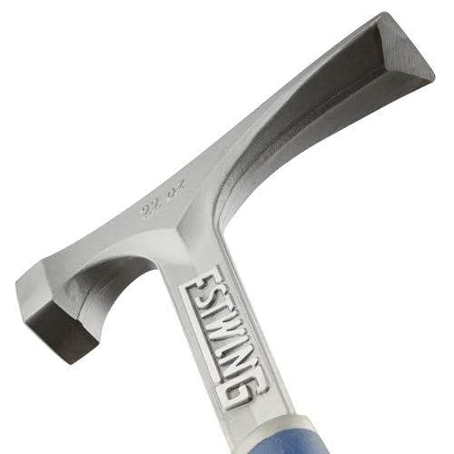 ESTWING Bricklayers/Mason's Hammer, 22 oz Brick Hammer, E6-22BLC - style: Short Handle