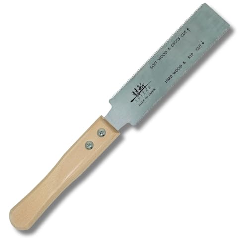 SUIZAN Ryoba Double Edge Saw 6" - Japanese Pullsaw Hand Saws Wood Cutting - size: 6 Inch (150mm), style: 6 Inch (150mm) Hand Saw