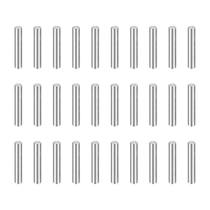 HARFINGTON 55pcs Dowel Pins, M1 x 7mm 304 Stainless Steel Cylindrical Shelf Support Peg Pin Rod Fasten Elements for Metal Devices Wood Furniture DIY Installation, Silver - size: M1 x 7mm