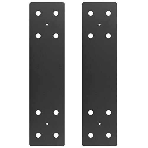 2 PCS 16" x 4" Mending Plate, Repair Bracket for Wood, Heavy Duty Steel - size: 16" x 4"