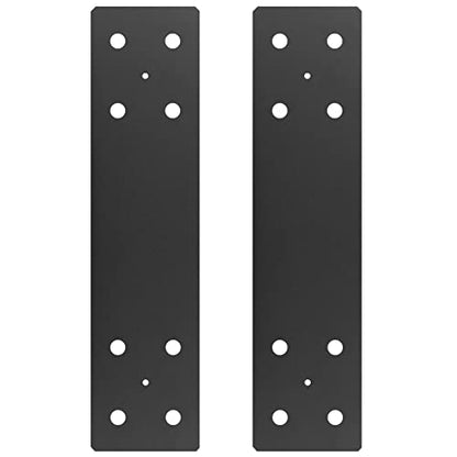 2 PCS 16" x 4" Mending Plate, Repair Bracket for Wood, Heavy Duty Steel - size: 16" x 4"