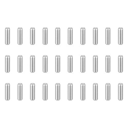 HARFINGTON 50pcs Dowel Pins M1.5(1.5mm) x 5mm 304 Stainless Steel Cylindrical Shelf Support Peg Pin Rod Fasten Elements for Metal Devices Wood Furniture DIY Installation, Silver - size: M1.5 x 5mm