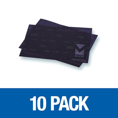 Mercer Industries 449128100 12" x 18" Floor Sanding Screen Sheets, 100 Grit (10 pack) - color: Screen Sheets, style: 100 Grit