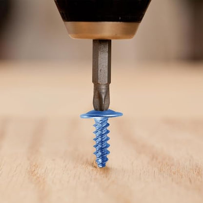 Wensilon（600 pcs）#6×1/2" Phillips Truss Head Wood Screws Galvanizing Quick Metal Self Tapping. - color: Silver, size: #6×1/2"