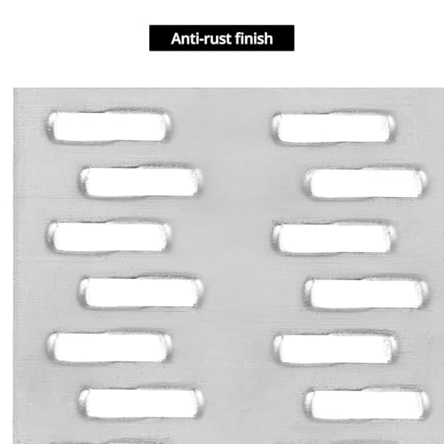 QWORK Truss Plates 4x6 Inch, 10 Pack Heavy-Duty Truss Mending Plate Staggered-Tooth Metal Plates for Wood Connection