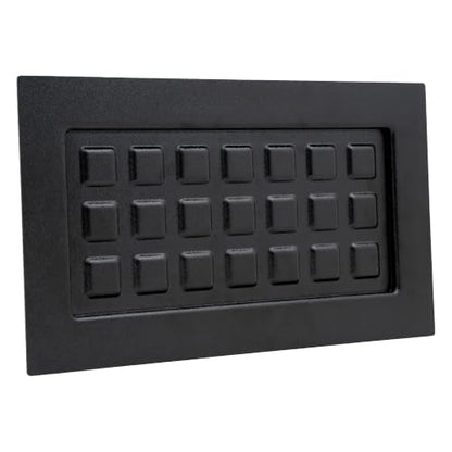 Shallow Recessed Crawl Space Vent Cover, 8"H × 16"W, Black - color: Black (Shallow Depth)