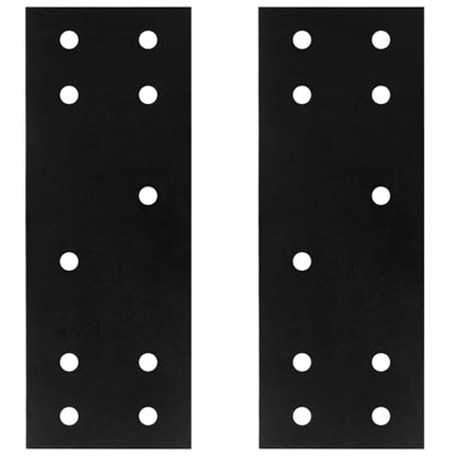 2 PCS Flat Mending Plate for 8x8 Post, Splice Bracket 6-Gauge Heavy Duty