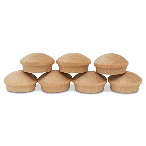 Wood Hole Plugs 3/4 inch, Pack of 100 Maple Button Top Wood Plugs for Screw Holes, by Woodpeckers - size: 3/4 inch