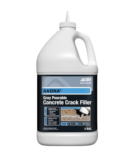 Akona Gray Pourable Concrete Crack Filler, 1 Gallon - size: Gallon
