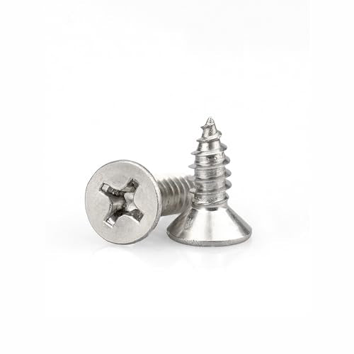 #4 x 1/4" 304 Stainless Steel Small Wood Screws, M3x6mm(200Pcs) - size: #4 x 1/4''-200pcs